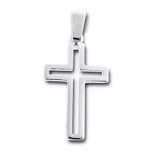 Pandant argint 925 rodiat in forma de cruce - Be Spiritual [1]